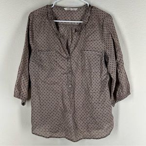 OLD NAVY Polka Dot Blouse size L